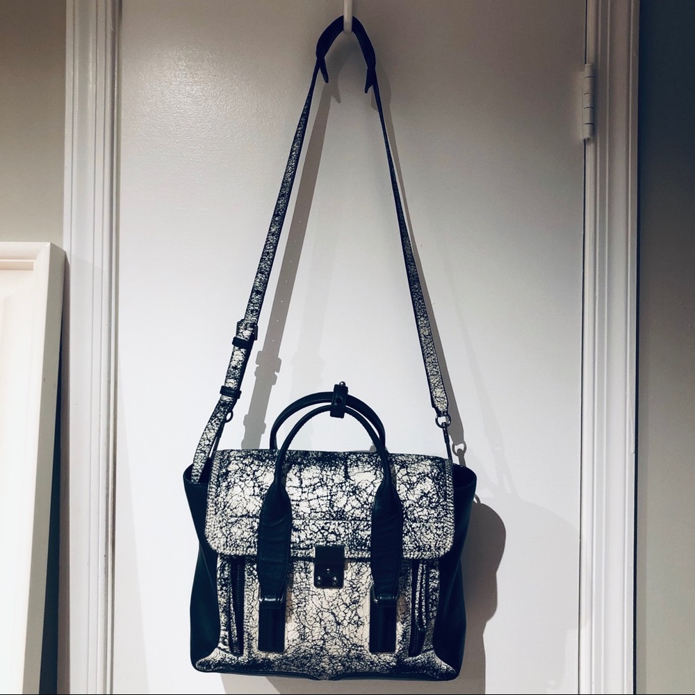 3.1 Phillip Lim Pashi black and white bag